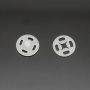 Capse de Cusut din Plastic, 13 mm, Alb, Transparent, Negru (1000 seturi/pachet)  - 3