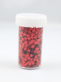 Glitter Glitter Rosu - Stelute (1 bucata)