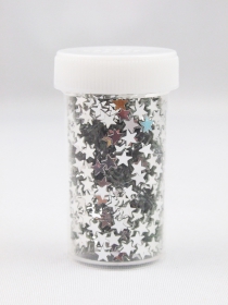 Glitter Glitter Argintiu - Stelute (1 bucata)
