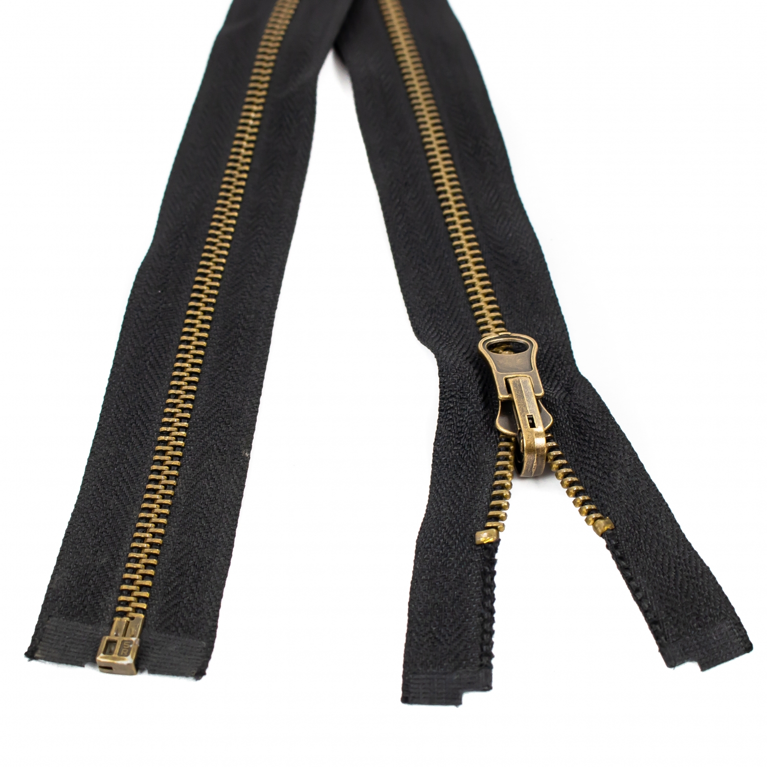 Black Reversible Metallic Zipper 80cm (50 pcs/pack)