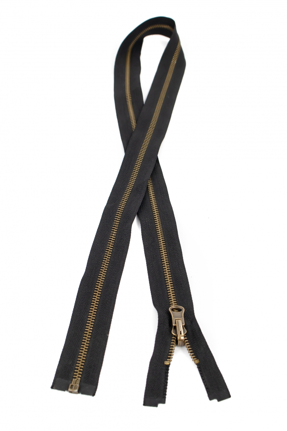 Fermoar Detasabil Metalic, Cursor Reversibil, spira 5mm, lungime 90 cm (50 buc/pachet) Negru - 2