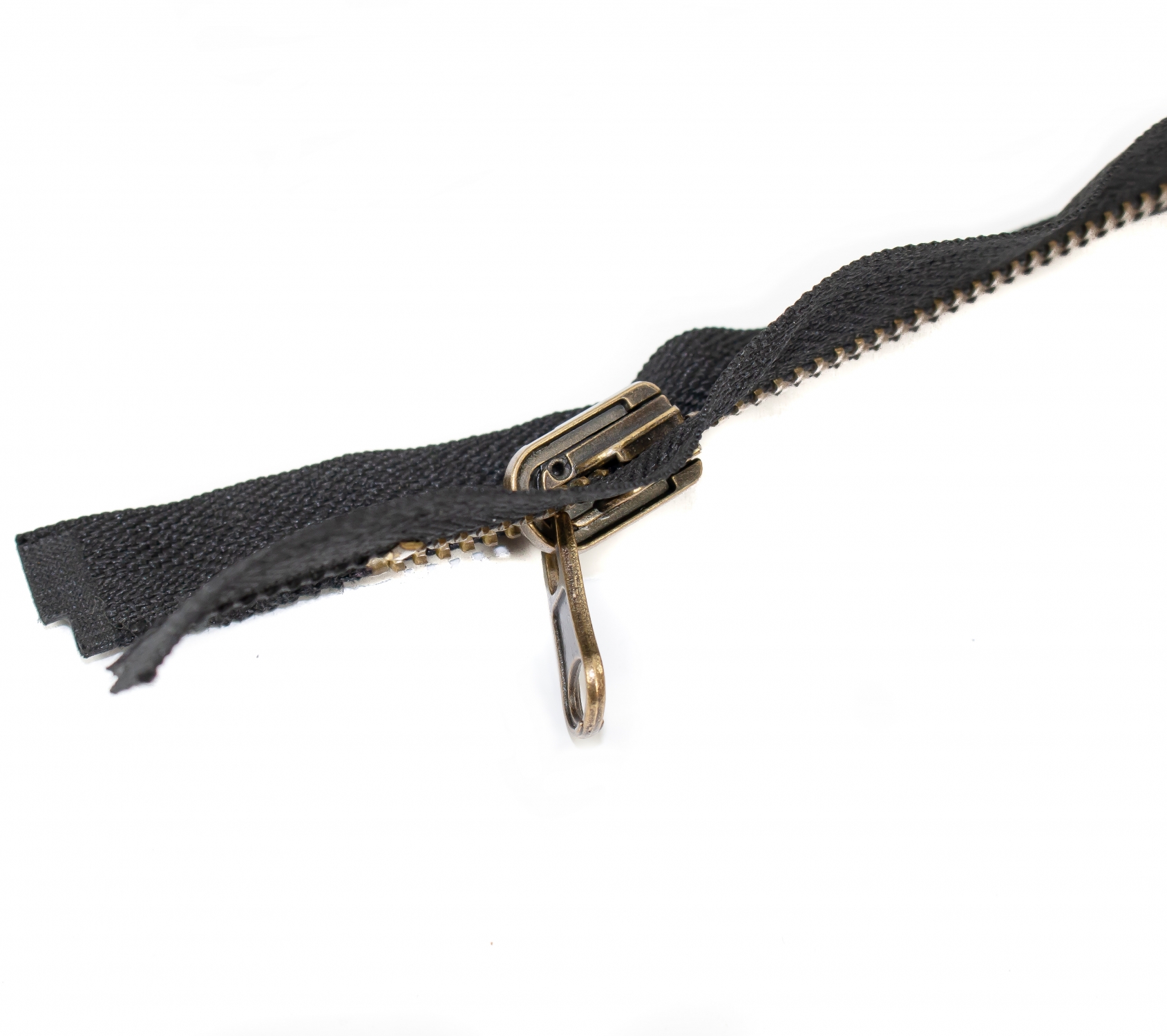 Fermoar Detasabil Metalic, Cursor Reversibil, spira 5mm, lungime 90 cm (50 buc/pachet) Negru - 3