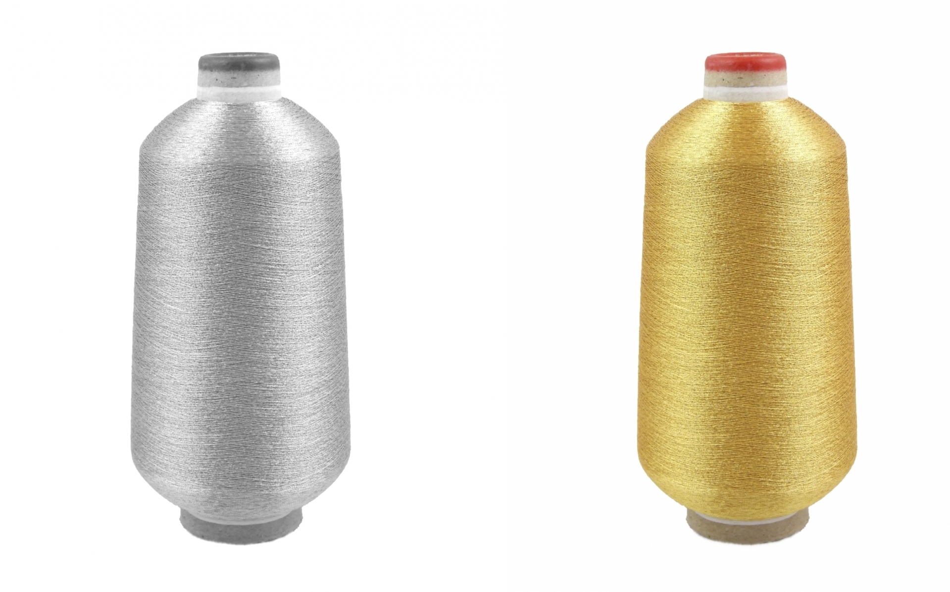 Embroidery Silver Metallic Thread, Silver, 125 gr/cone