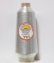 Embroidery Silver Metallic Thread, Silver, 125 gr/cone - 2