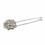 Decorative Pin Brooch with Rhinestones, 8x2.5 cm (6 pcs/pack)Code: N1259 - 2