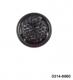 Nasturi din Metal cu Picior, Decorati cu Strasuri, 25 mm (10 buc/pachet) Cod: N19329 Nasturi cu picior 0314-6960/24 (100 bucati/punga)