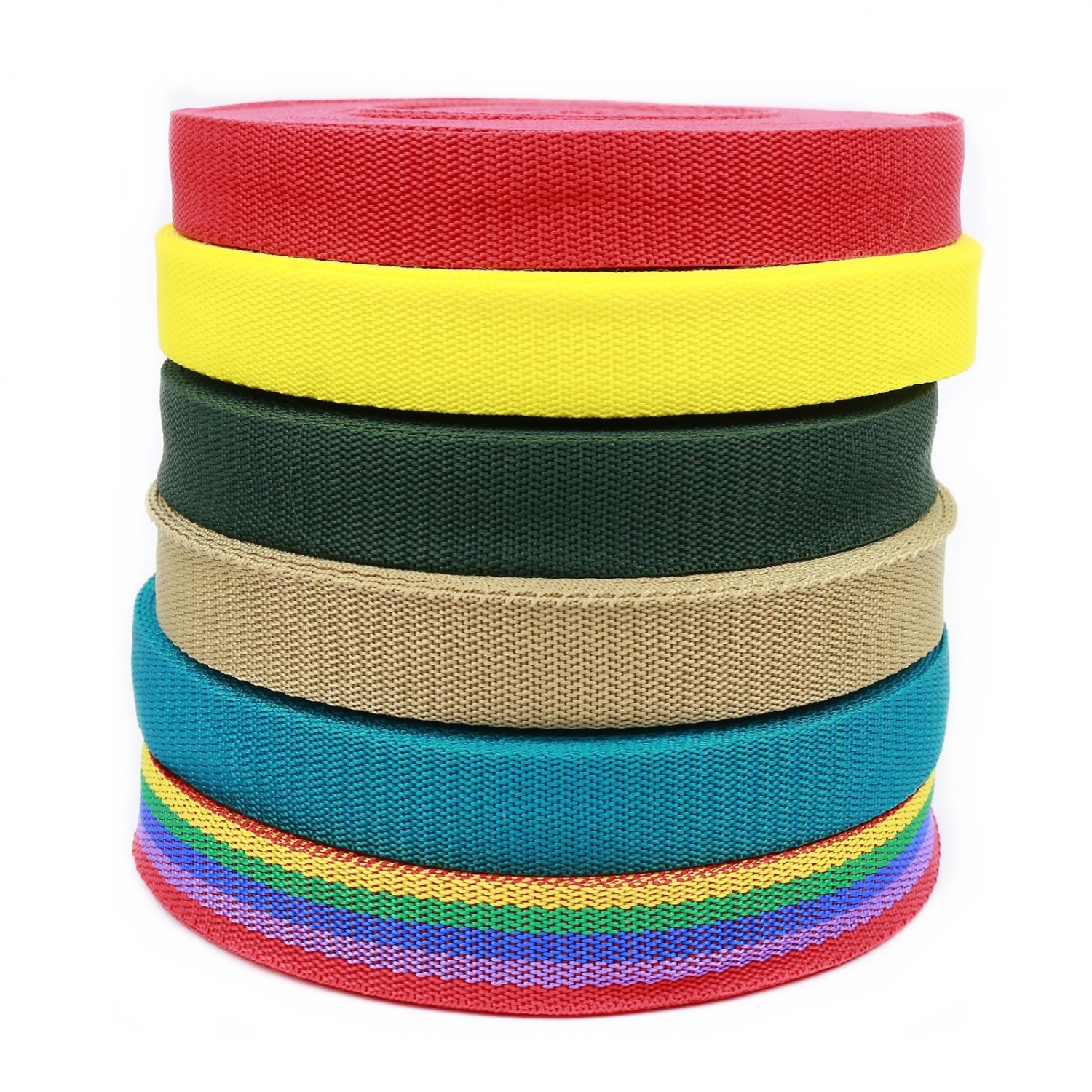 Color Nylon Webbing Strap Tape, 24 mm (25 meters/roll)