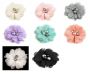 Decorative Mesh Flower with Beads, diameter 50mm (10 pcs/pack)  - 1