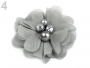 Decorative Mesh Flower with Beads, diameter 50mm (10 pcs/pack)  - 5