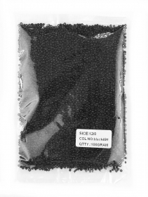 Margele din Sticla - Margele Sticla Negre #49 (100 gr/punga)