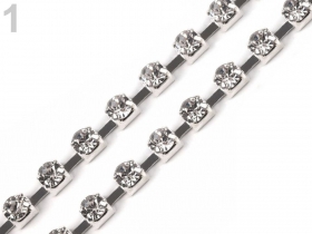 Strasuri de Cusut R11640, Marime: 18 mm, Culoare: 05 (100 buc/punga) Lant cu Strasuri Metraj 220401 (9 metri/rola)