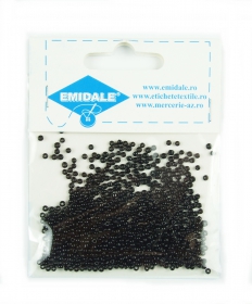 Margele sticla plic 6gr Margele Sticla plic #49 (6 gr/punga) Black
