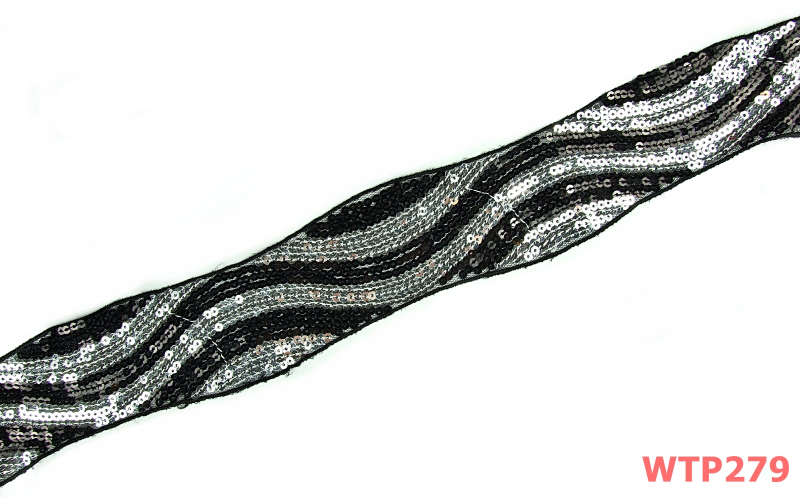 Lace with Sequins, width 60 mm (1 meters/roll)Code: WTP279