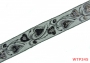 Lace with Sequins and Metalic Thread, width 50 mm, Black (1 meters/roll)Code: WTP345 - 1