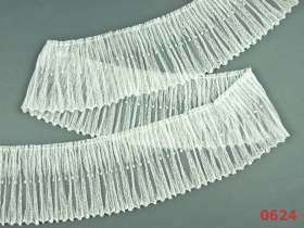 Dantela LA0083-2 (14 yards/rola) Alb Dantela 0624 (20 metri/rola)