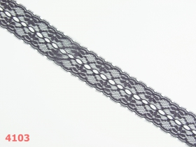 Decorations - Lace, width 35 mm, Gray Oil (25 meters/roll) Code: 4103