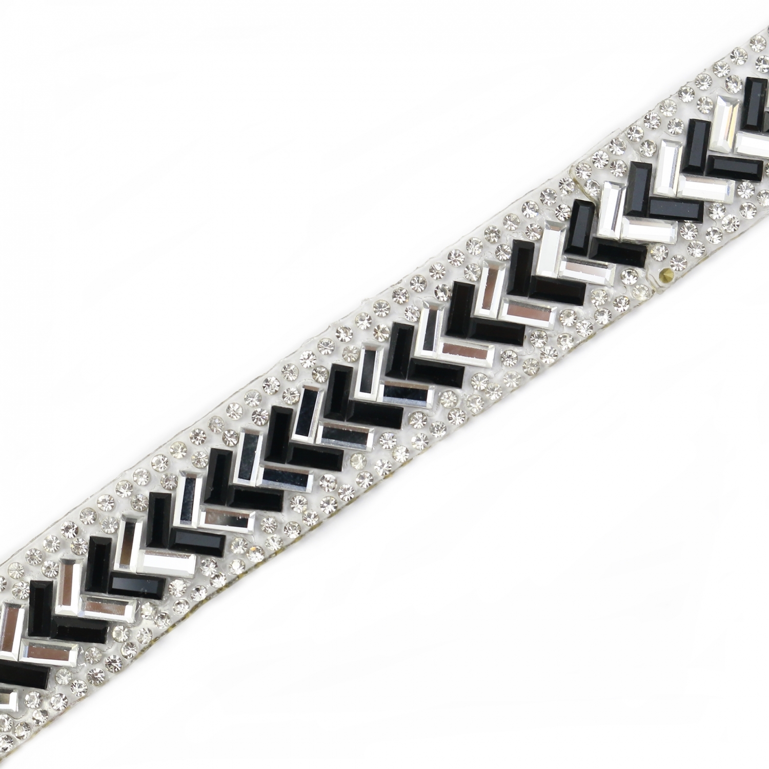 Iron-on Trim/Border with Rhinestones, LA3301 (1 m/roll) - 2