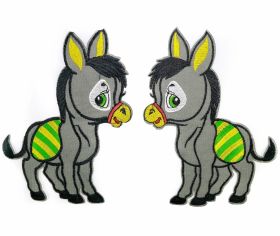 Iron-On Patch (10 pcs/pack) Code: 400099 - Iron-On Patch, Donkey (12 pcs/pack)Code: LM80406