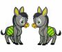 Iron-On Patch, Donkey (12 pcs/pack)Code: LM80406 - 1