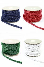 Leather String, Width 2 mm (20 pcs/pack) - Twisted Cord, 8 mm (10 m/roll)