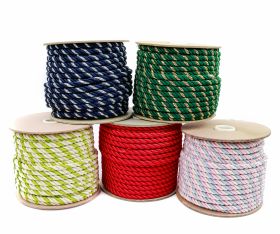 Polyester, Cotton Cord - Twisted Cord, 6 mm (25 m/roll)