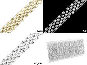 Perle Sirag, 4 mm (12 siraguri/pachet)  - Perle Metraj 14 mm (9 metri/rola) Cod: 220910