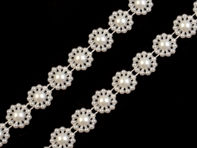 Perle Sirag 5mm, Negru (12 siraguri/pachet) Perle Metraj, diametru 10 mm (25 metri/rola)