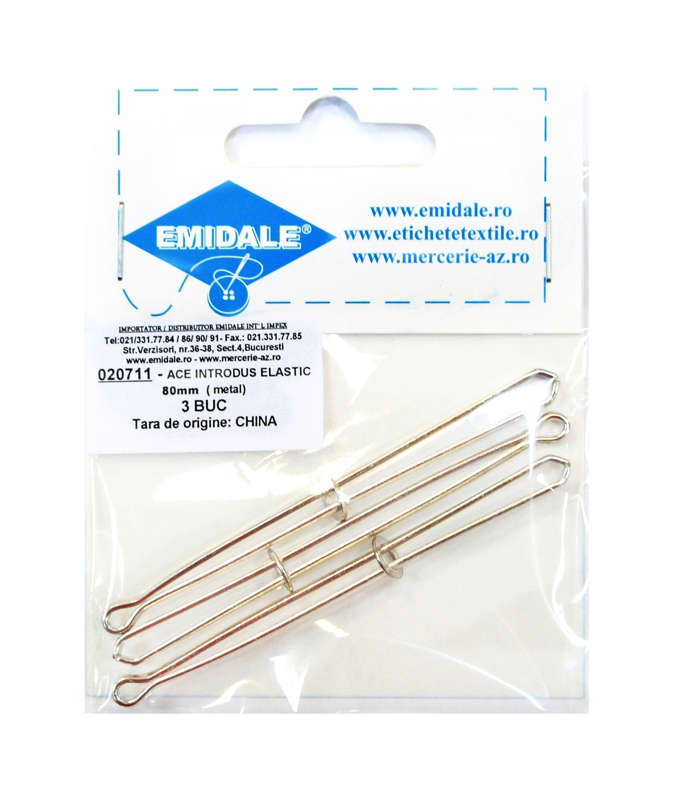 Pensetă de Inserat - Pentru Tras Elastic, 80 mm (3 bucati/set) Cod 020711  - 5