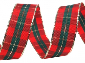 Banda Decorativa Poliester Radu 20 mm ( 100 metri/rola ) Panglică Decorativa cu Lurex si Intaritură de Sarma pe Margini (25 metri/rola) Cod 420369