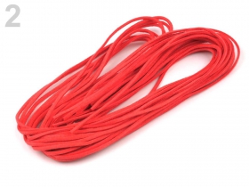 Snur Poliester 5mm, Diferite Culori (100 m/rola) - Snur Imitatie Piele Intoarsa (20 metri/bucata)