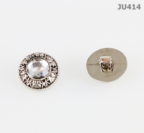Nasturi cu Picior PL034, Marimea 34, Arginti (144 buc/pachet) Nasturi Plastic Metalizati JU414, Marime 28 (100 buc/pachet)