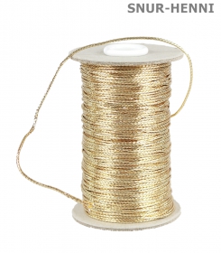 Snur Rasucit 5MM (33 m/rola) Snur Bumbac si Fir Metalic (100 metri/rola) Cod: HENNI