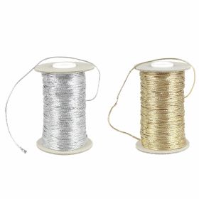 Polyester, Cotton Cord - Cotton Lanyard with Metallic Thread (100 meters/roll) Code: HENNI