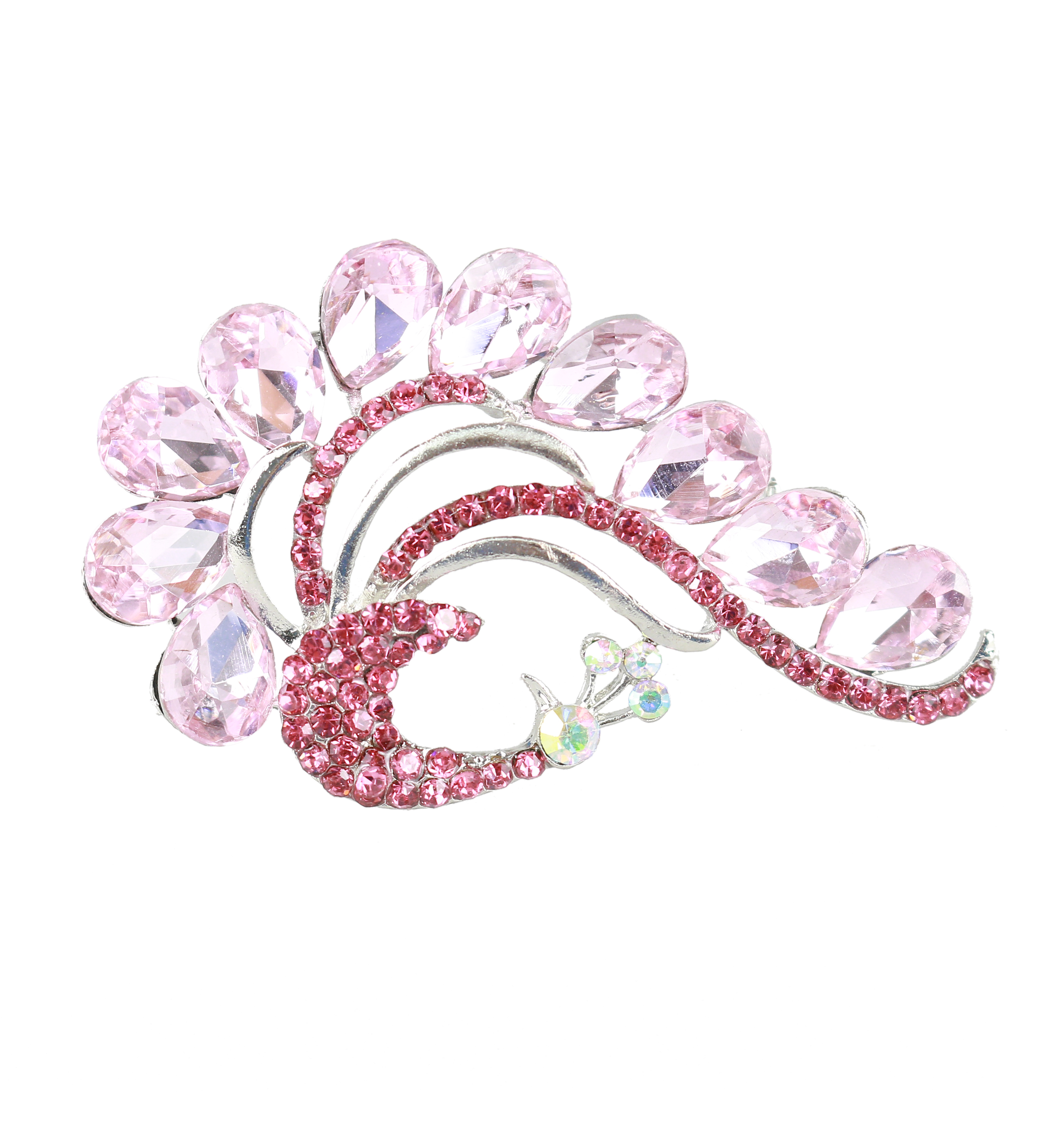 Decorative Brooch with Rhinestones, 6x3.5cm (6 pcs/pack),Code: ME0496