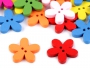 Wooden Decorative Buttons (25 pcs/pack) Model: Flower - 1