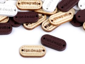 Wooden and Leather Imitation Labels - Wooden Tag (100 pcs/bag) Code: 750045