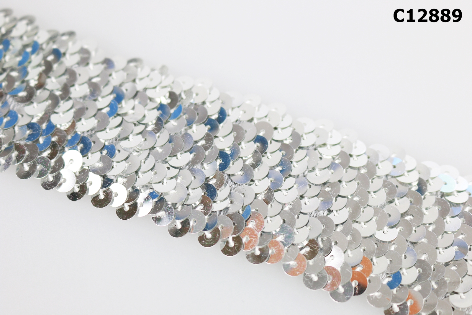 Pasmanterie Elastica cu Paiete, Latime: 40 mm (10 metri/rola)Cod: C12889 - 3