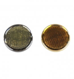 Plastic Button JU049, Size 34, Antique Brass (100 pcs/pack) - Shank Buttons S630, Size 24L (100 pcs/pack)