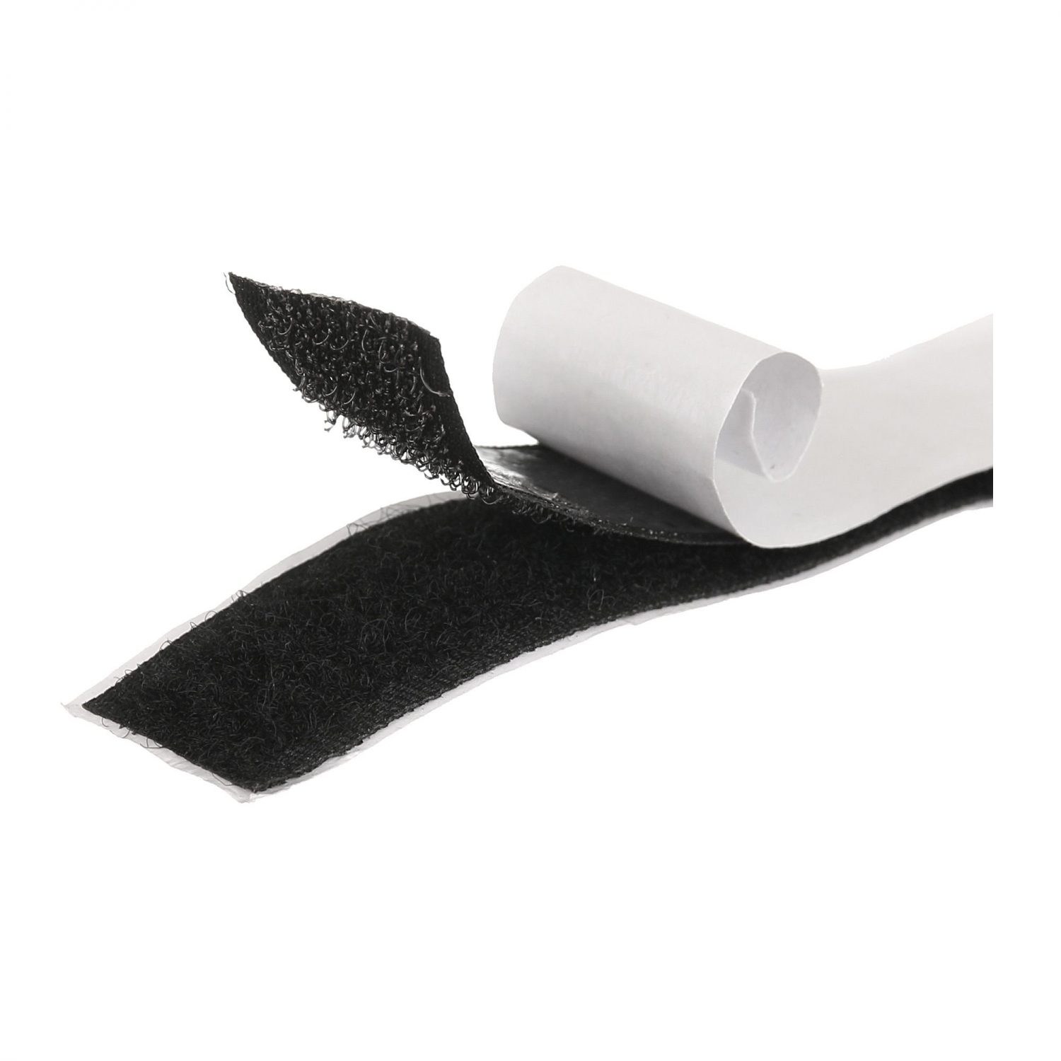 Hook and Loop with Adhesive, 50 mm, White, Black (25 meters/roll)