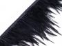 Feather Trim with Rooster Feathers, width 12 cm (5 meters/pack) - 3