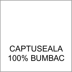 Etichete Compozitie  Captuseala 100% BUMBAC (1000 bucati/pachet)