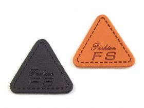 Wooden and Leather Imitation Labels - Eco Leather Clothing Label, 25 mm (100 pcs/pack) Code: 390600