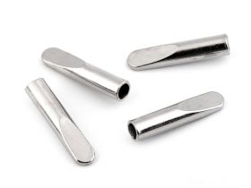 Capete de Snur, Transparent, Alb, Negru (200 bucati/set) Cod: 0305-3646 - Capat Snur Metalic, Ø4 mm (25 bucati/pachet) Cod: 160067