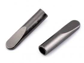 Opritori W017-1041, Alb, Negru (500 bucati/set) - Capat Snur Metalic, Ø4 mm, Gunmetal (25 bucati/pachet) Cod: 160067