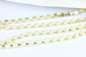 Aplicatii cu Strasuri din Sticla, 19x5cm (1 buc/pachet)Cod: BW-36 Lant cu Perle Metraj (10 metri/rola) Cod: CC077