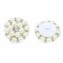 Shank Buttons with Pearls and Rhinestones, 35 mm (10 pcs/pack) Code: BT0725 - 2