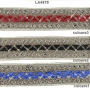 Trim/Border with Metallic Thread, 40 mm (13.716 m/roll) Code: LA4878 - 1