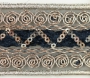 Trim/Border with Metallic Thread, 40 mm (13.716 m/roll) Code: LA4878 - 2