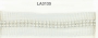 Lace with Pearl in Metallic Grip, 4 cm, White (9.144 m/roll) LA3135 - 1