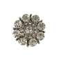 Metal Shank Buttons with Rhinestones, 25 mm (10 pcs/pack) Code: N19210 - 1